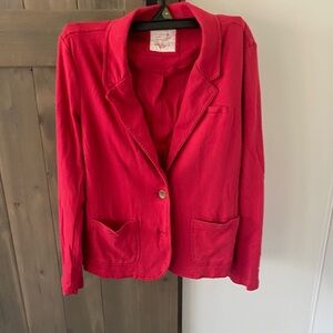 Sonoma Red Knit Blazer Jacket